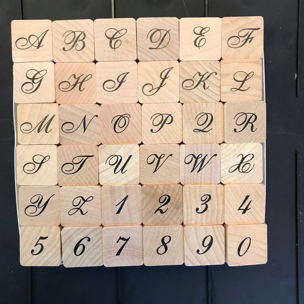 Alphabet and Number Set